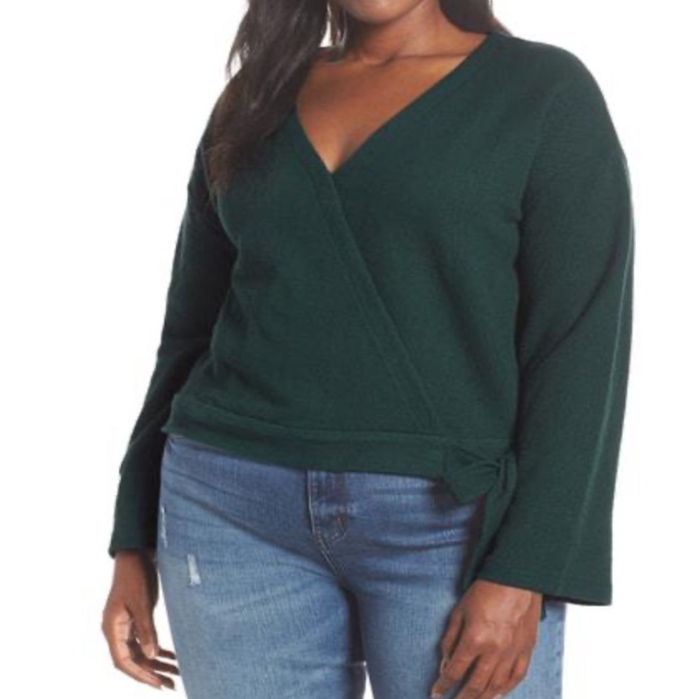 Madewell Texture & Thread Wrap Top